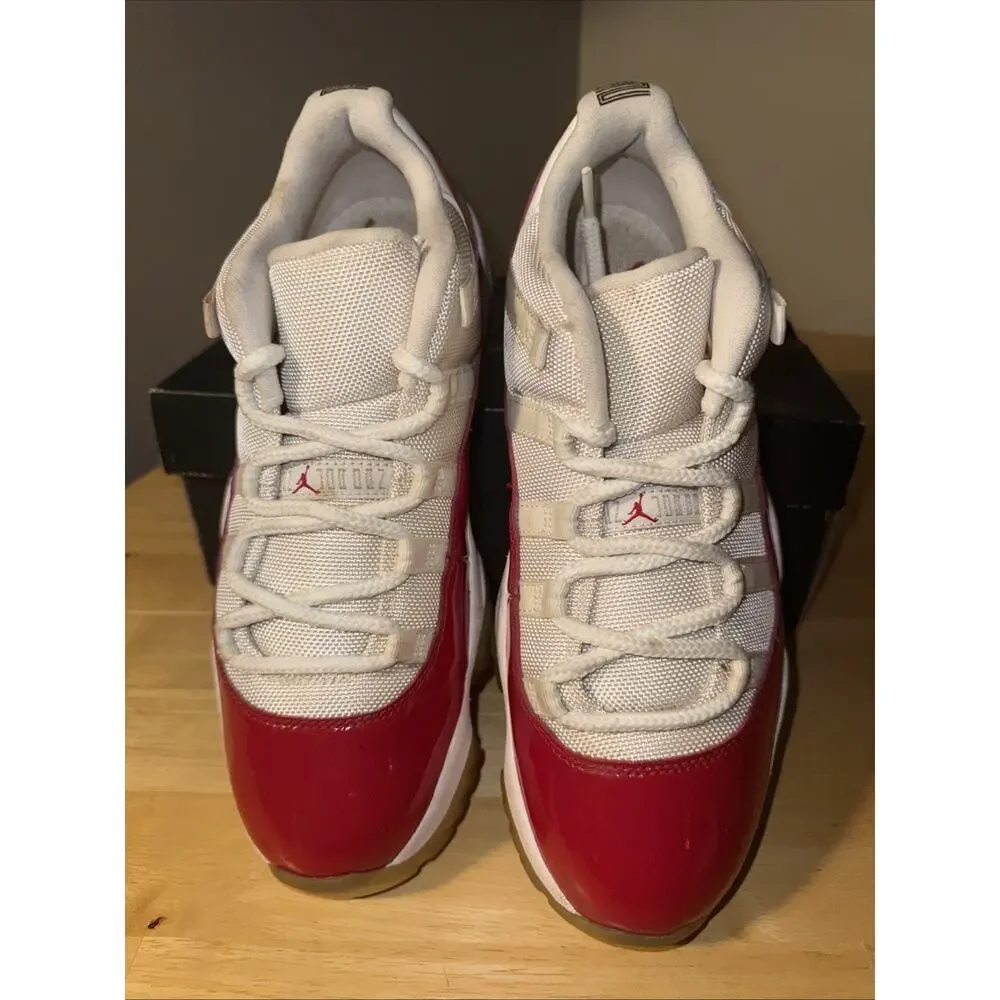 Size 8 - Jordan 11 Retro Low Cherry 528895-102 White Varsity Red 2016 OG Box